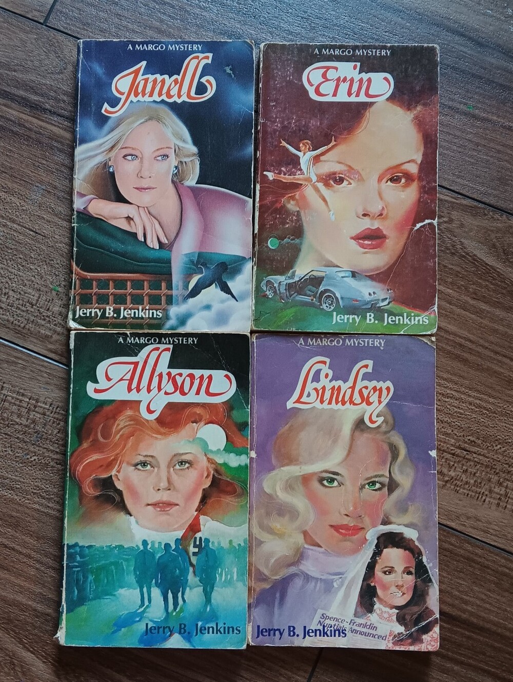 Vintage Mystery Books, set of 4